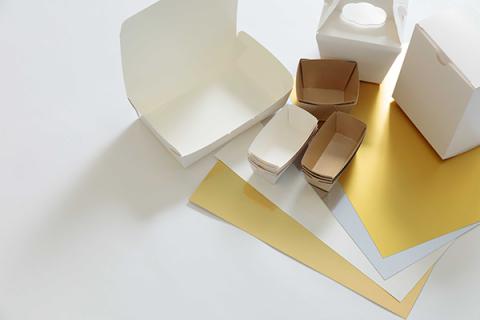 当社製品(加工紙、食品用紙容器)